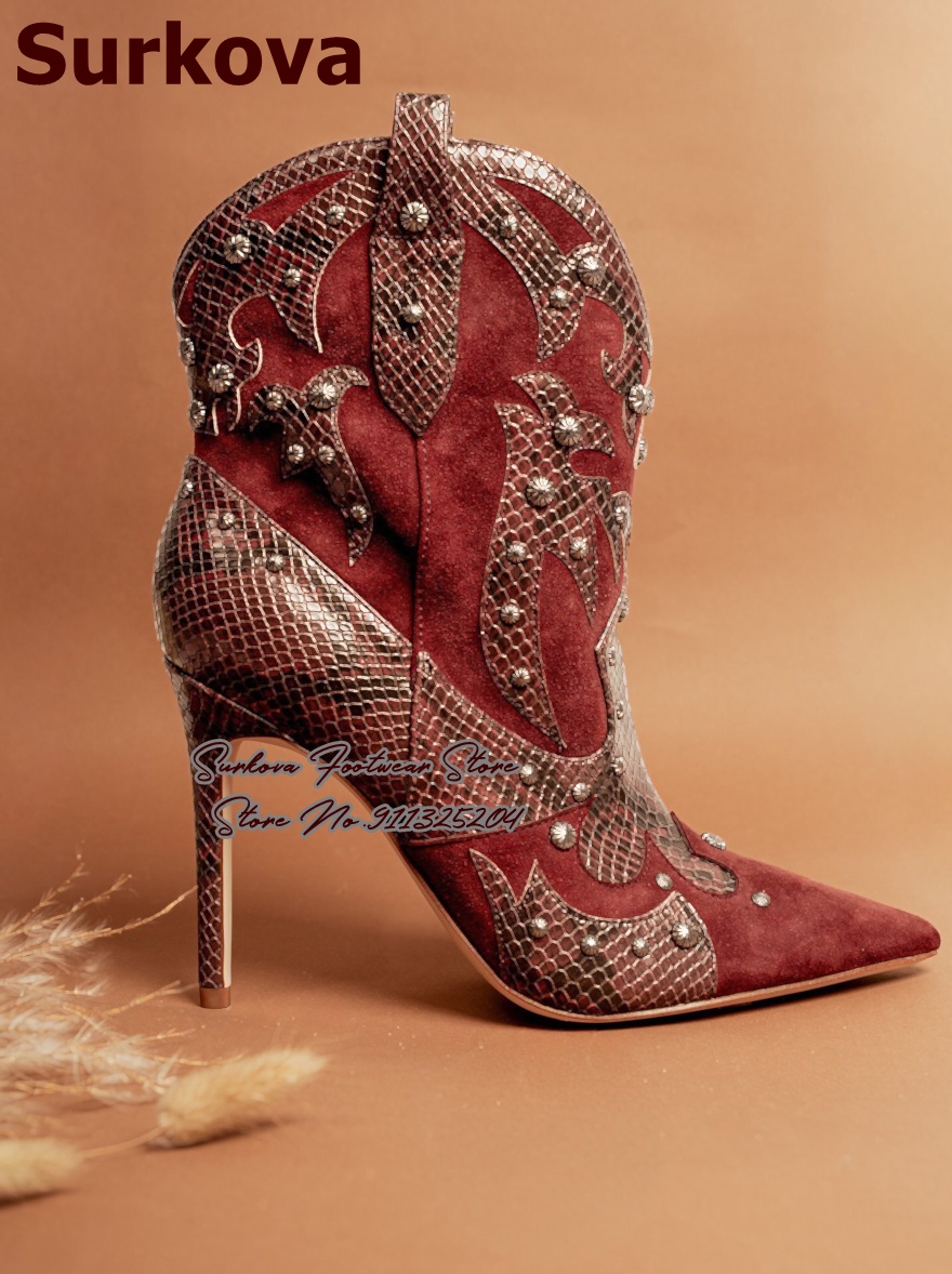 Western Cowgirl Boot - Surkova Sepatu Bot Cowgirl Vintage Barat