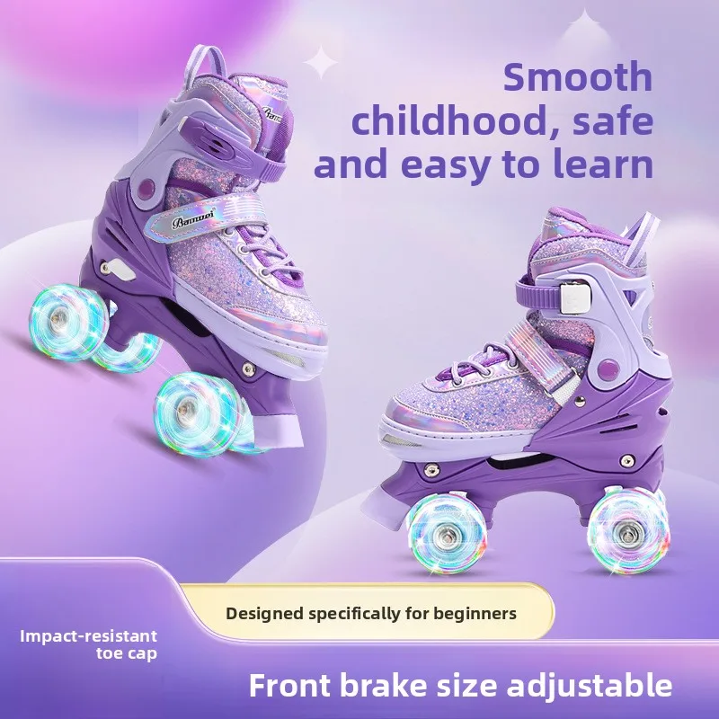 Women'S Shoes Professional - Sepatu Roda Ganda untuk Olahraga Skateboard,