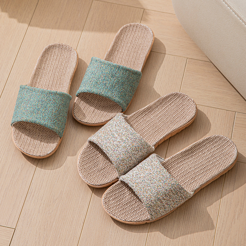 Women'S Shoes For Flat Feet - Sandal Wanita Santai Bahan Rami, Sepatu