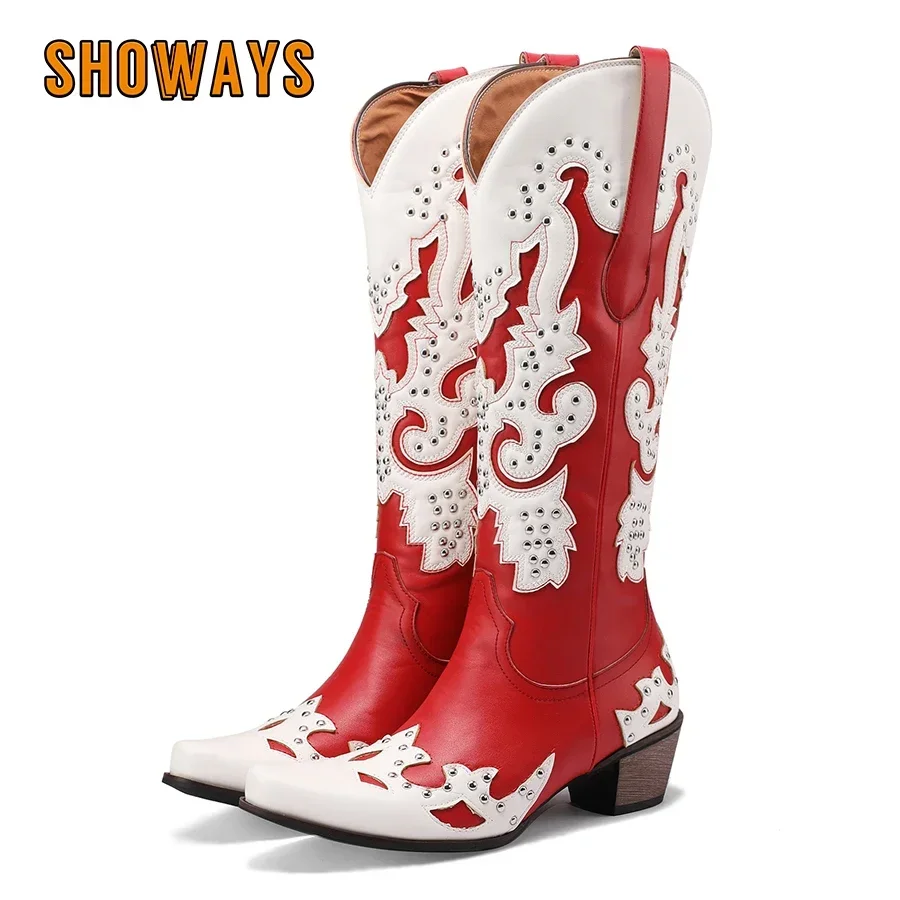 Western Cowgirl Boot - Sepatu Bot Wanita Barat Setinggi Lutut