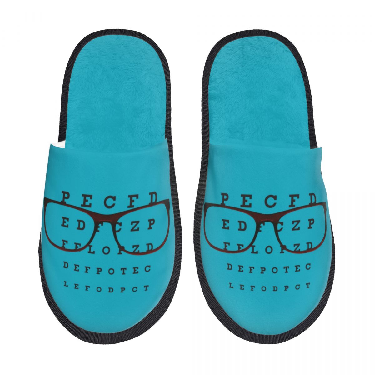 Shoes Women Chart - Sandal Rumah Lucu Motif Tes Penglihatan,