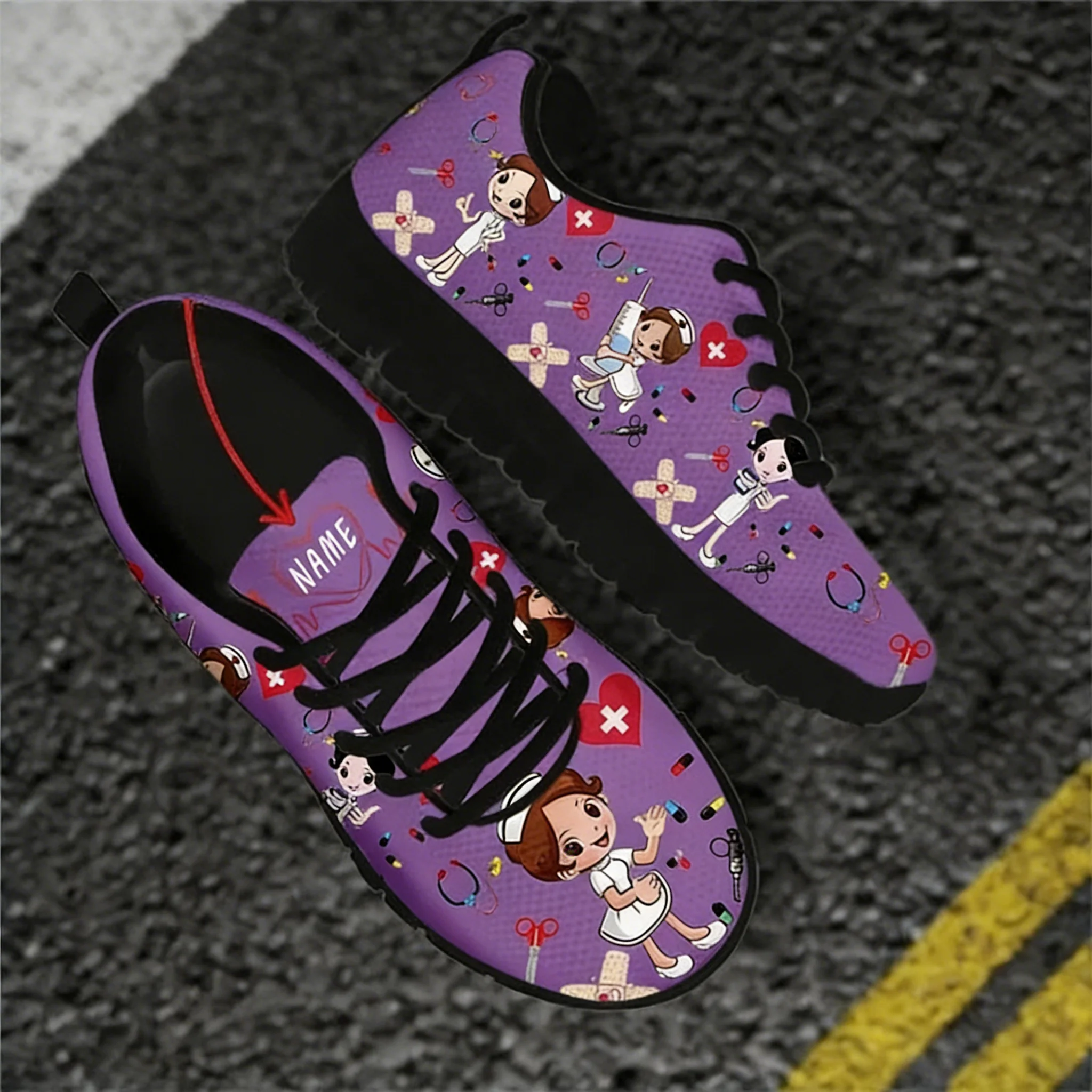 Women Shoes Name - Sepatu Perawat Wanita Model Sneakers Datar