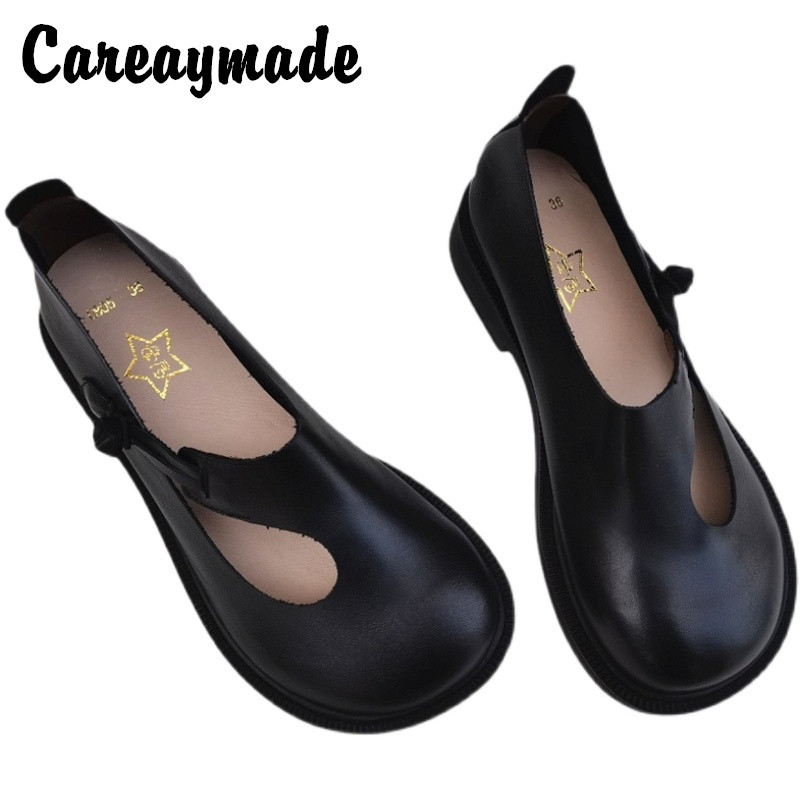 Women Shoes Heels - Careaymade-Sepatu Besar Kulit Asli Sepatu Wanita