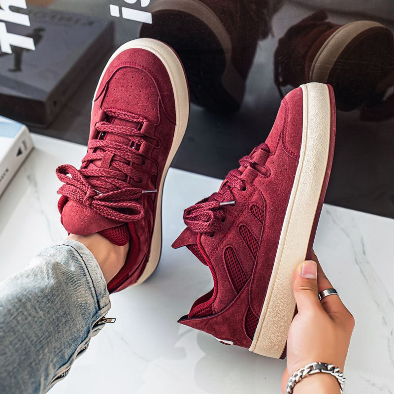 Wedge Heeled Sneaker - Sepatu Sneakers Pria Breathable Penambah Tinggi