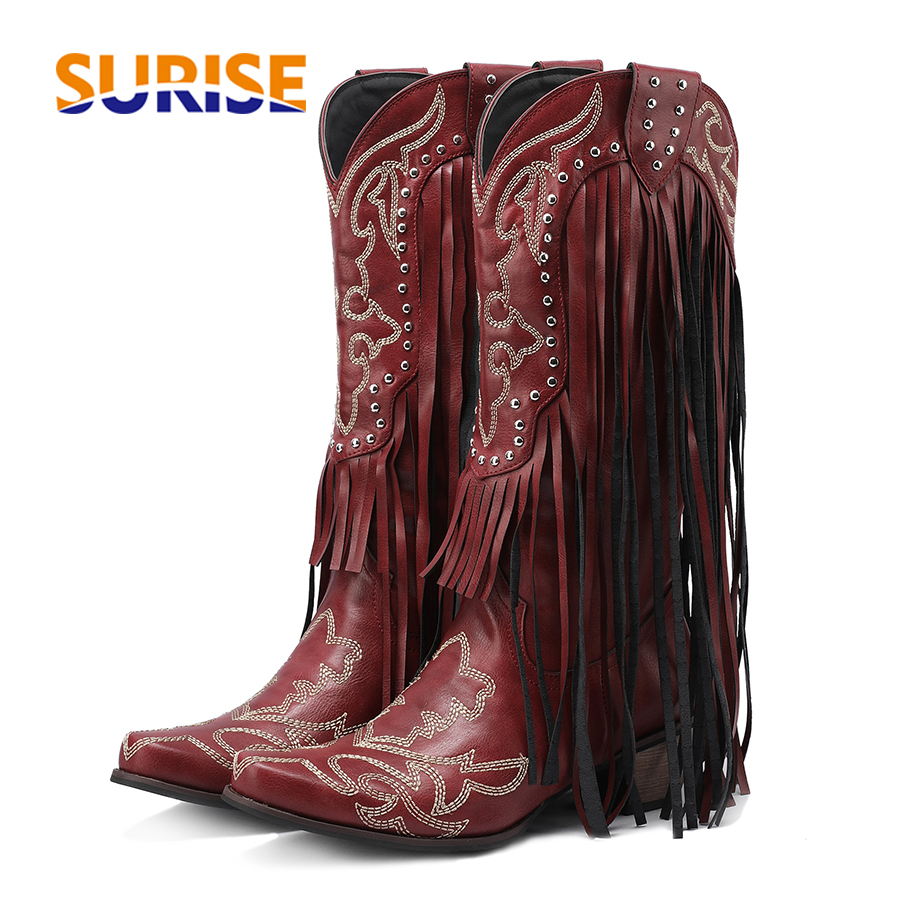 Western Cowgirl Boot - Western Cowboy sepatu bot setengah betis