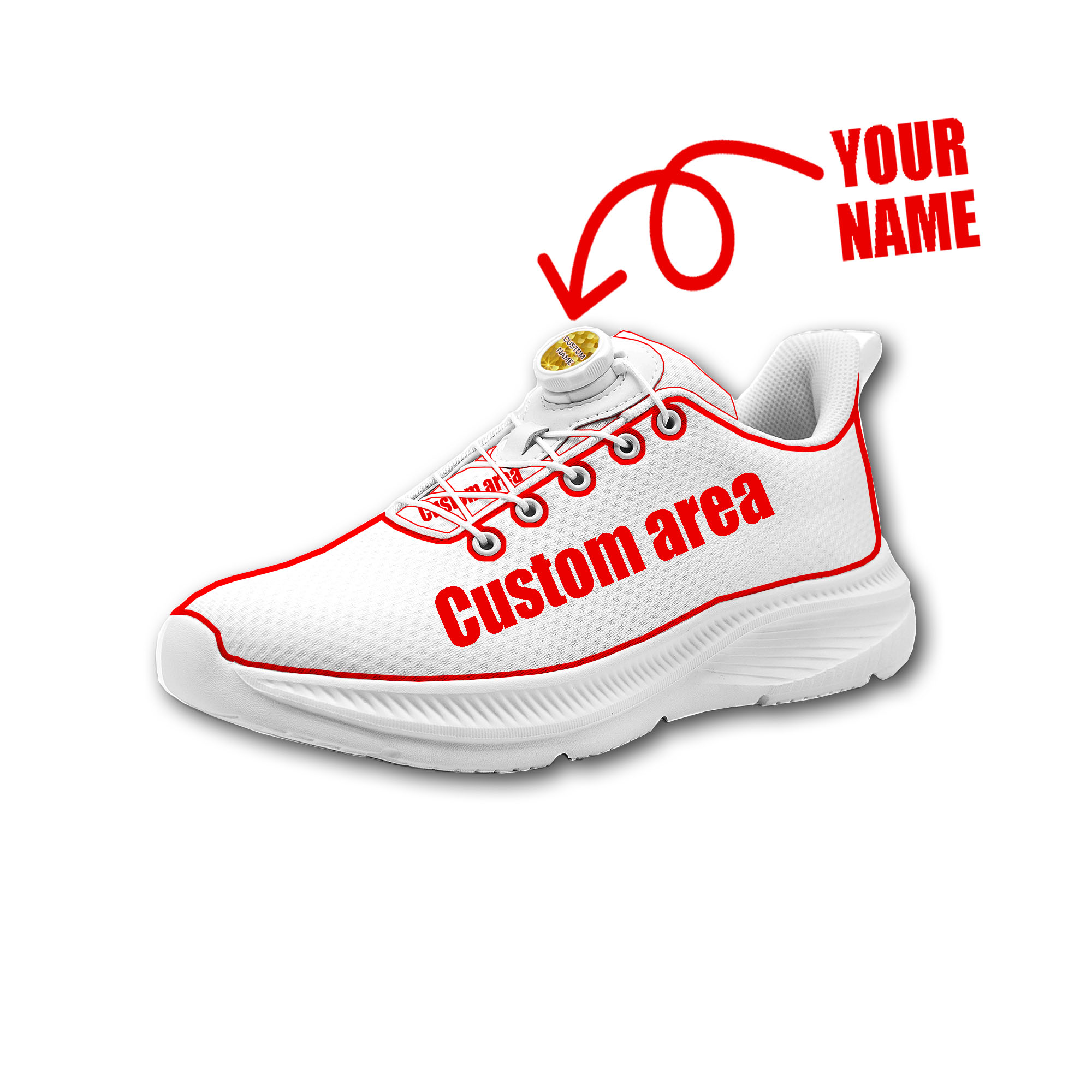 Women Shoes Name - Sepatu Jalan Kustom Pria Wanita Kancing