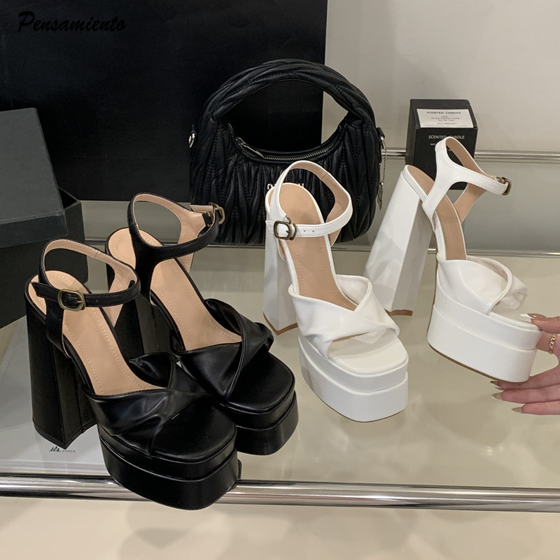Wedge Heeled Sneaker - Sandal Gladiator Wanita Wedges Platform Ganda