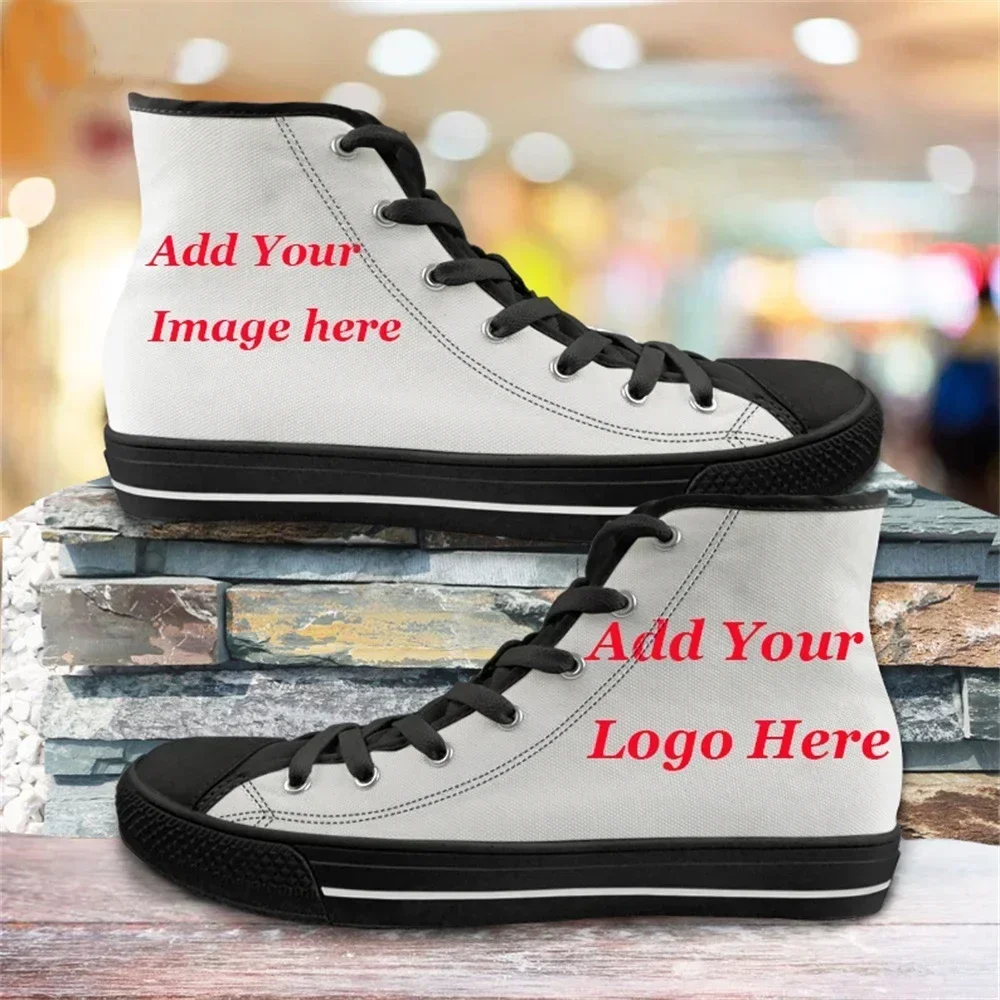 Women Shoes Name - Sepatu Kanvas High Top Unisex dengan