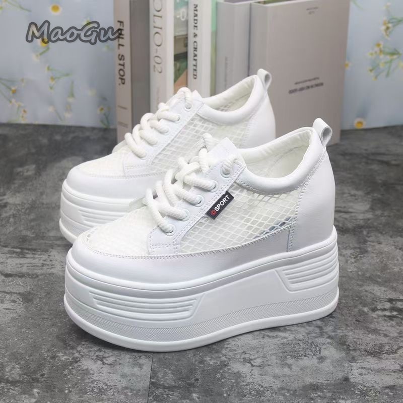Tenis De Mujer Sepatu Platform - Wedge Heeled Sneaker ulasan dan harga