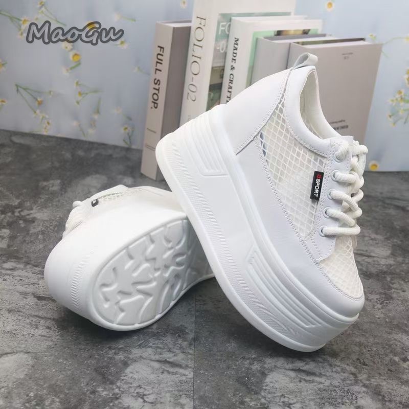 Tenis De Mujer Sepatu Platform - Wedge Heeled Sneaker ulasan dan harga