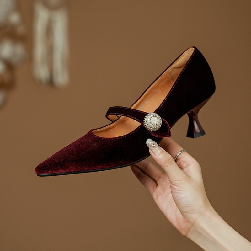 Sepatu Mary Jane Wanita Vintag - Women Shoes Heels ulasan dan harga