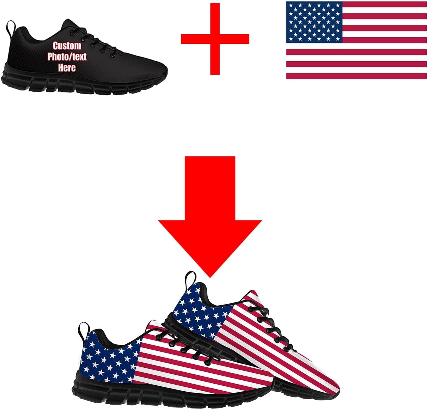 Sepatu Kets Kustom Sepatu Olah - Women Shoes Name ulasan dan harga