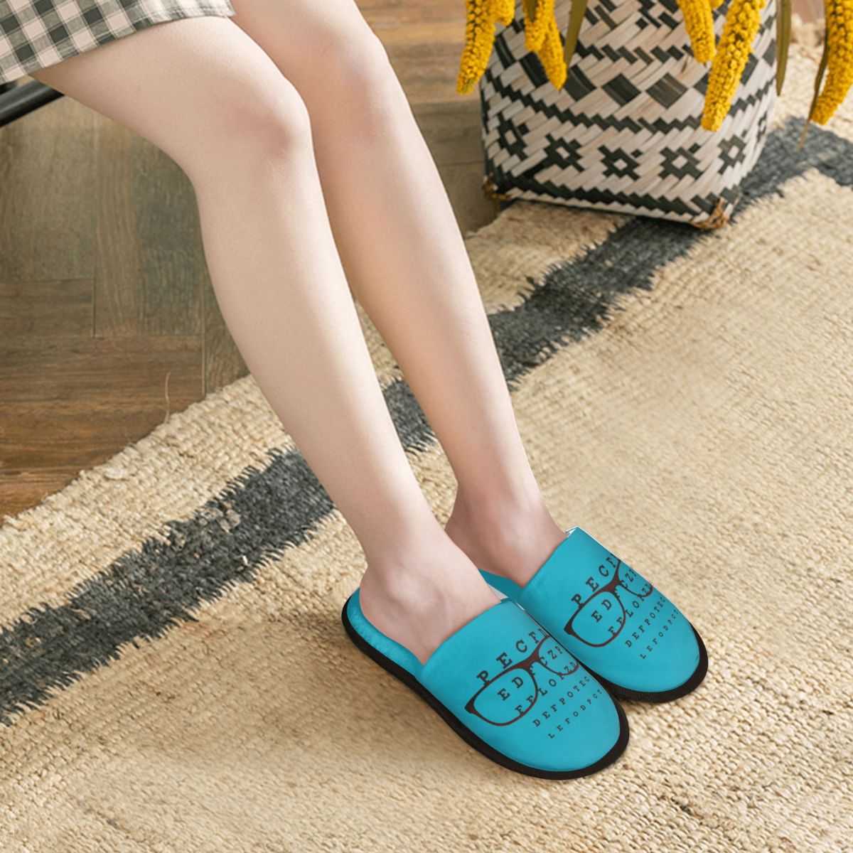 Sandal Rumah Lucu Motif Tes Pe - Shoes Women Chart ulasan dan harga
