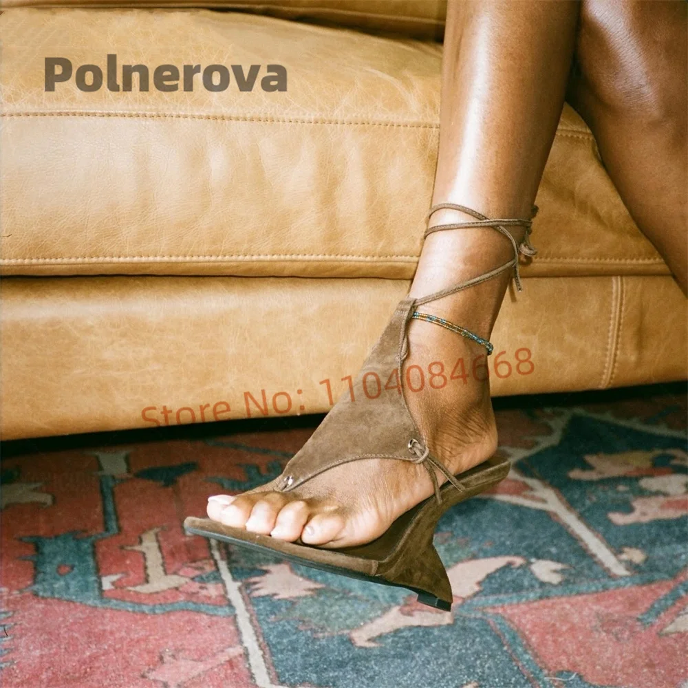 Sandal Suede Cokelat Seksi unt - Wedge Heeled Sneaker ulasan dan harga