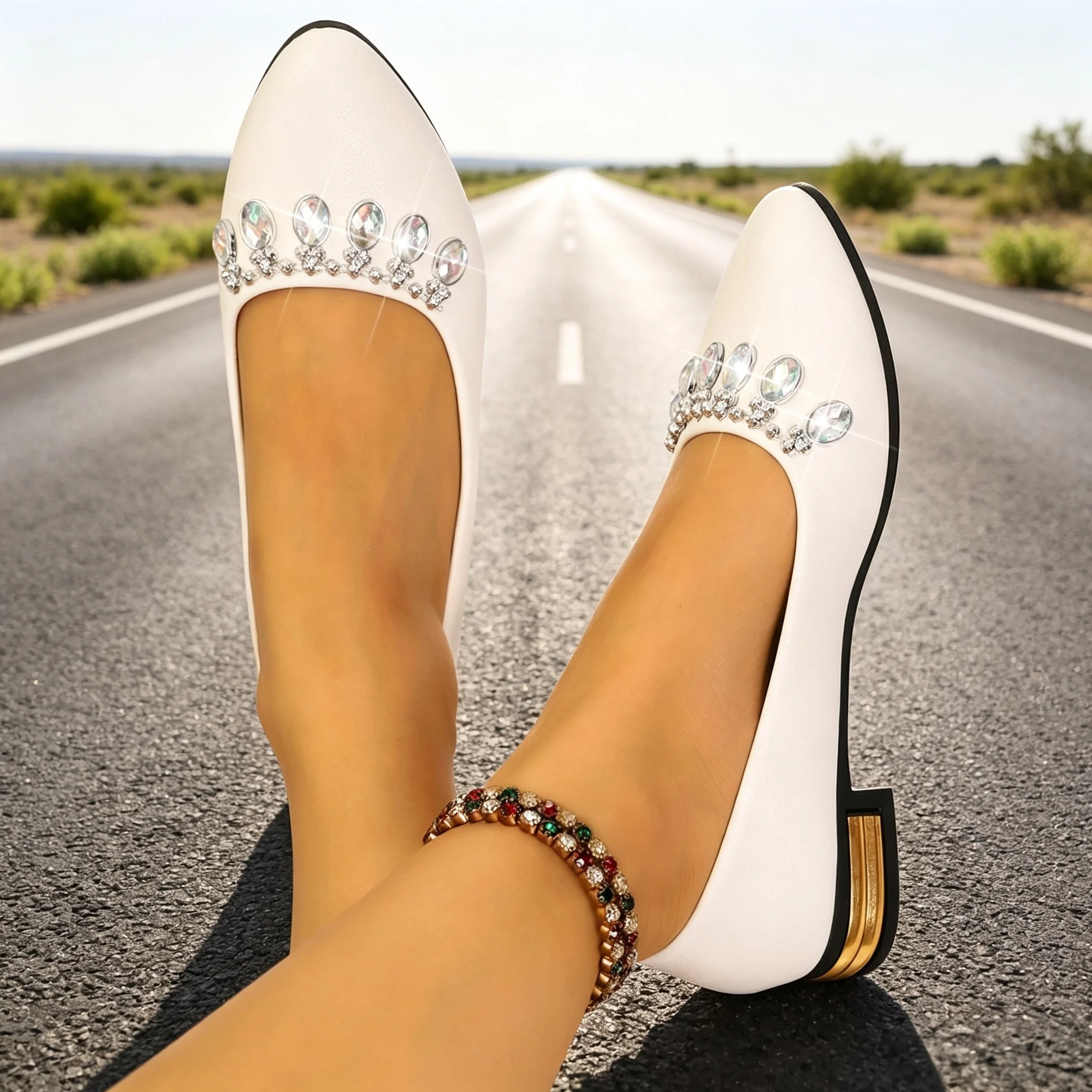 Sepatu Balet Wanita Model Poin - Women Shoes Loafers ulasan dan harga
