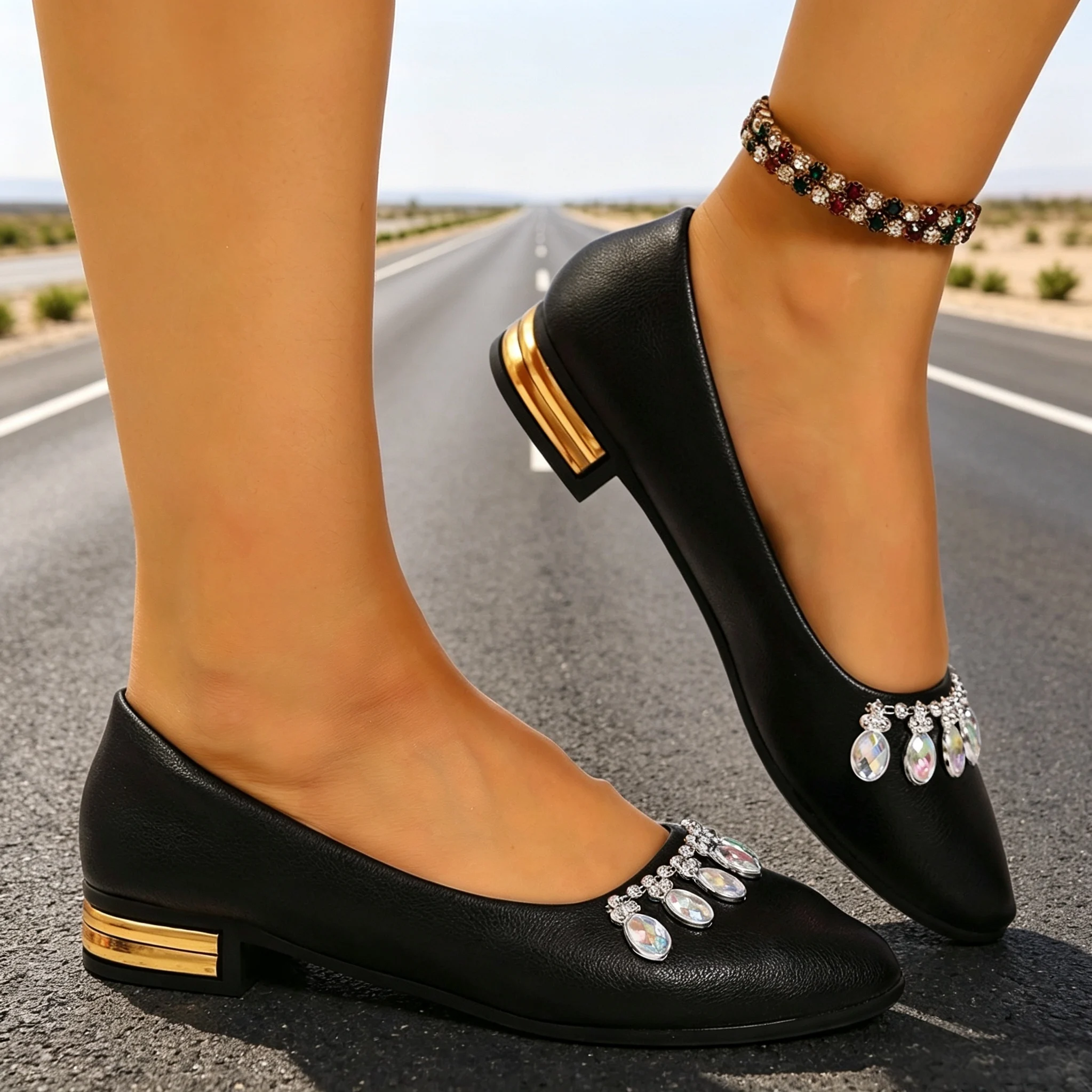Sepatu Balet Wanita Model Poin - Women Shoes Loafers ulasan dan harga