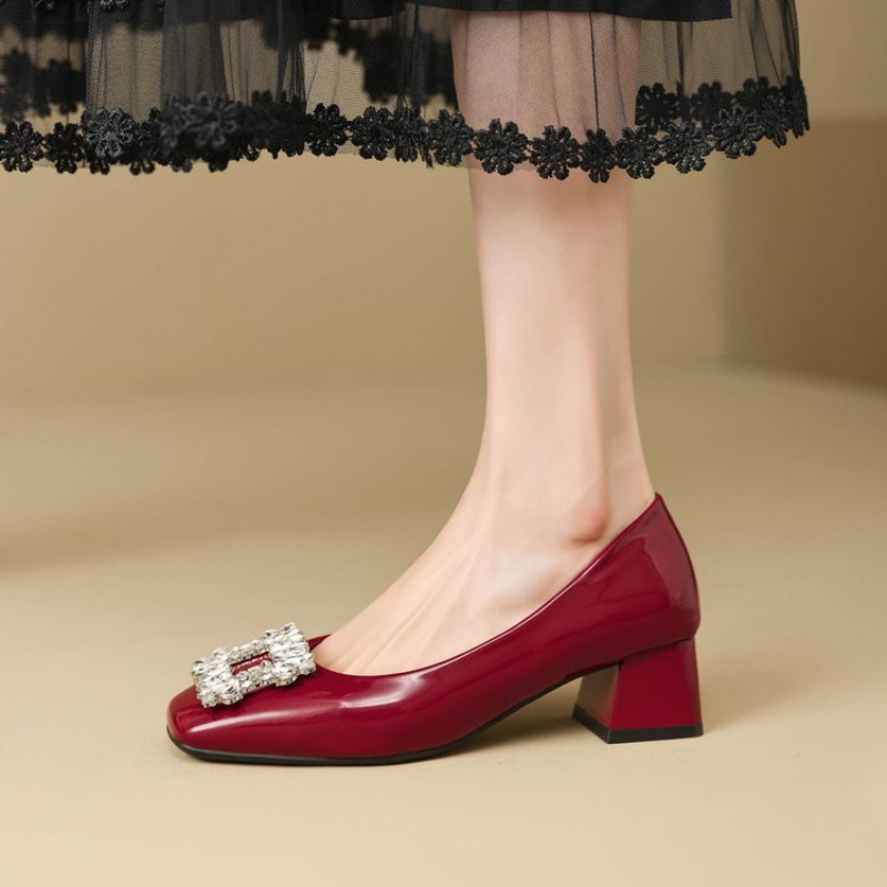 Sepatu Wanita Hak Kitten Kulit - Women'S Shoes Professional ulasan dan harga