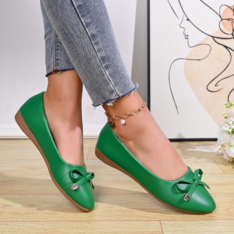 Sepatu Kulit Wanita Model Wedg - Women Shoes Loafers ulasan dan harga