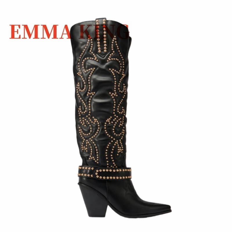 Sepatu Bot Setinggi Lutut Berh - Western Cowgirl Boot ulasan dan harga
