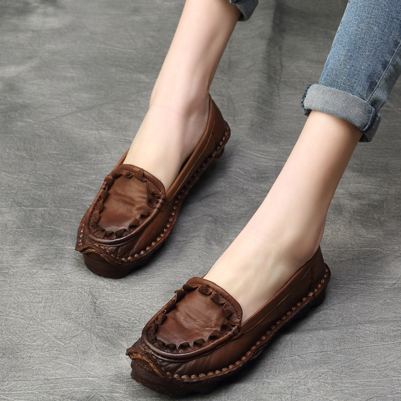 Sepatu Loafer Wanita Gaya Etni - Women Shoes Loafers ulasan dan harga