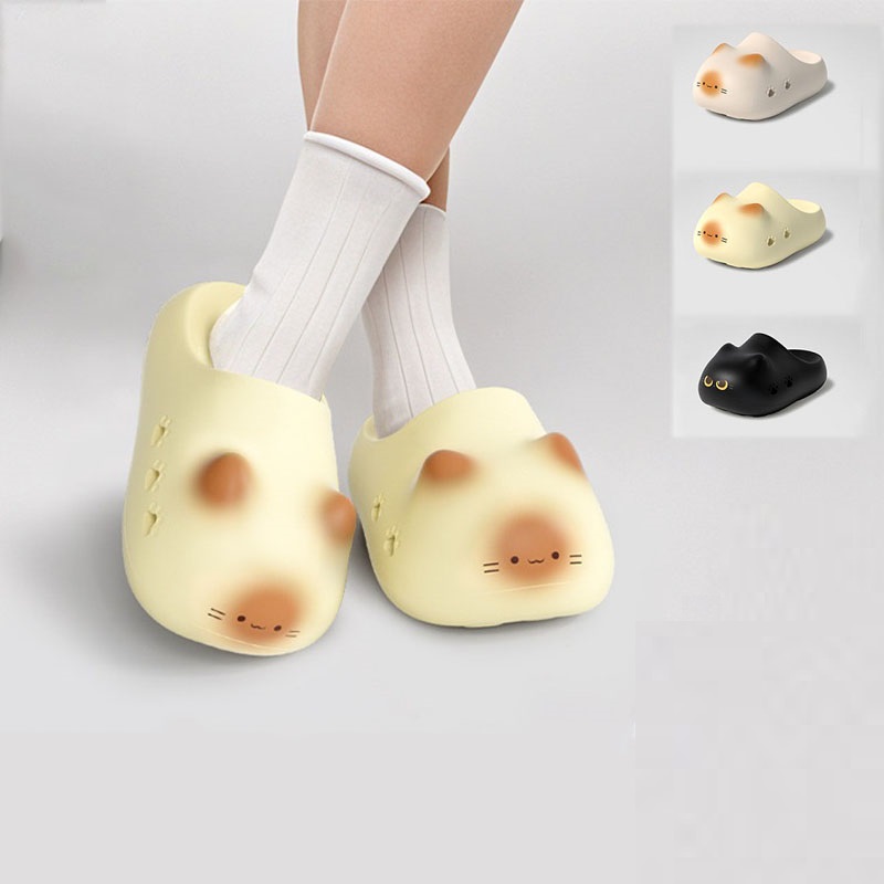 Sandal selop kucing hitam krea - Women'S Shoes For Flat Feet ulasan dan harga