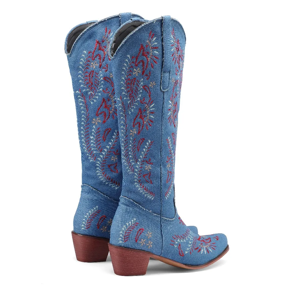 Sepatu Bot Setinggi Lutut Cowg - Western Cowgirl Boot ulasan dan harga