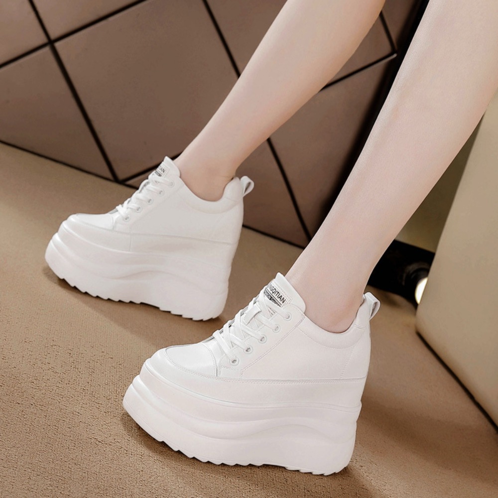 Sepatu Sneakers Kasual Wanita  - Wedge Heeled Sneaker ulasan dan harga